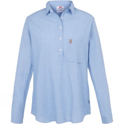 Camisa Fjallraven Kiruna Manga Larga Mujer - Azules - Chile RLZ645307